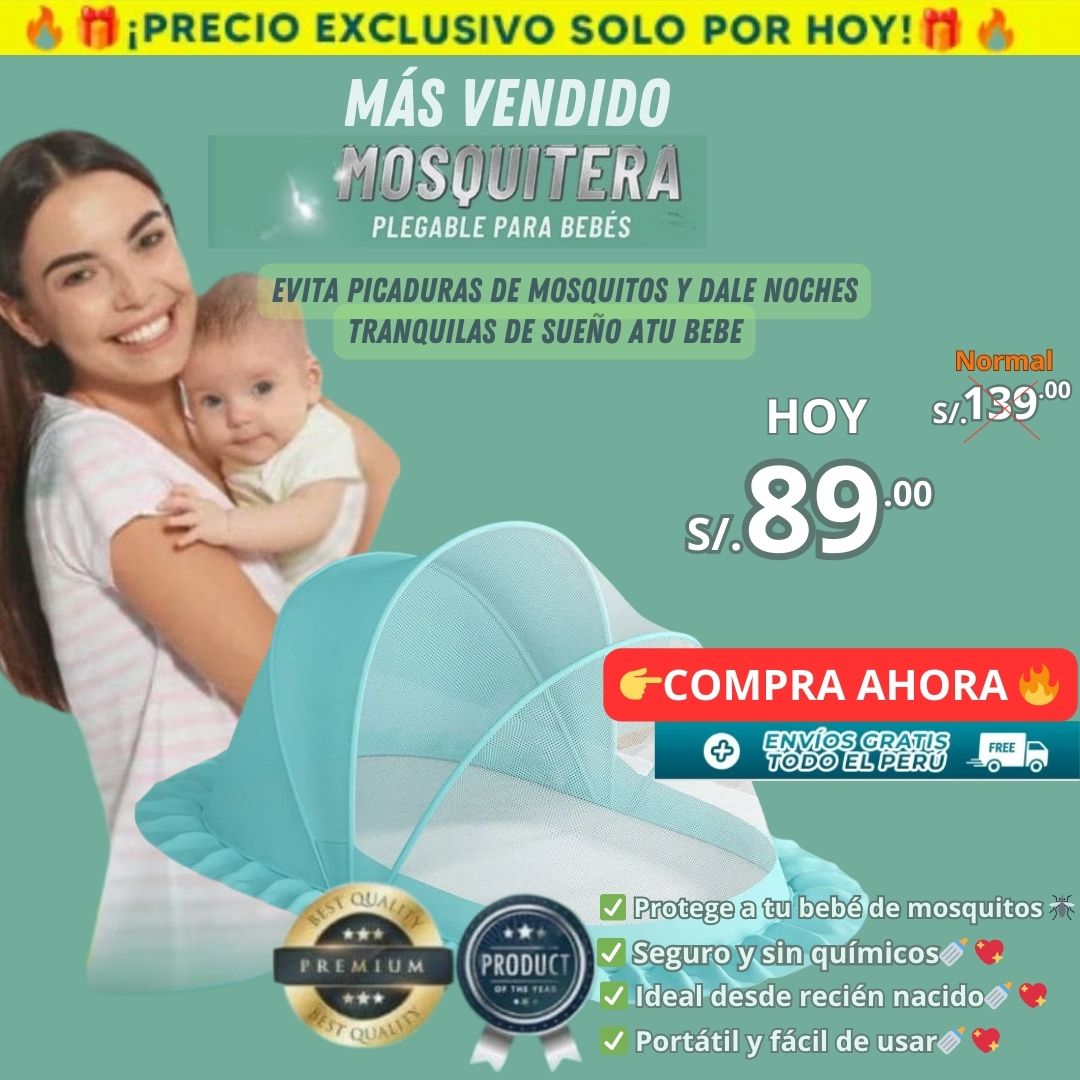 🛏️🔥 La mosquitera que TODAS las mamás están buscando