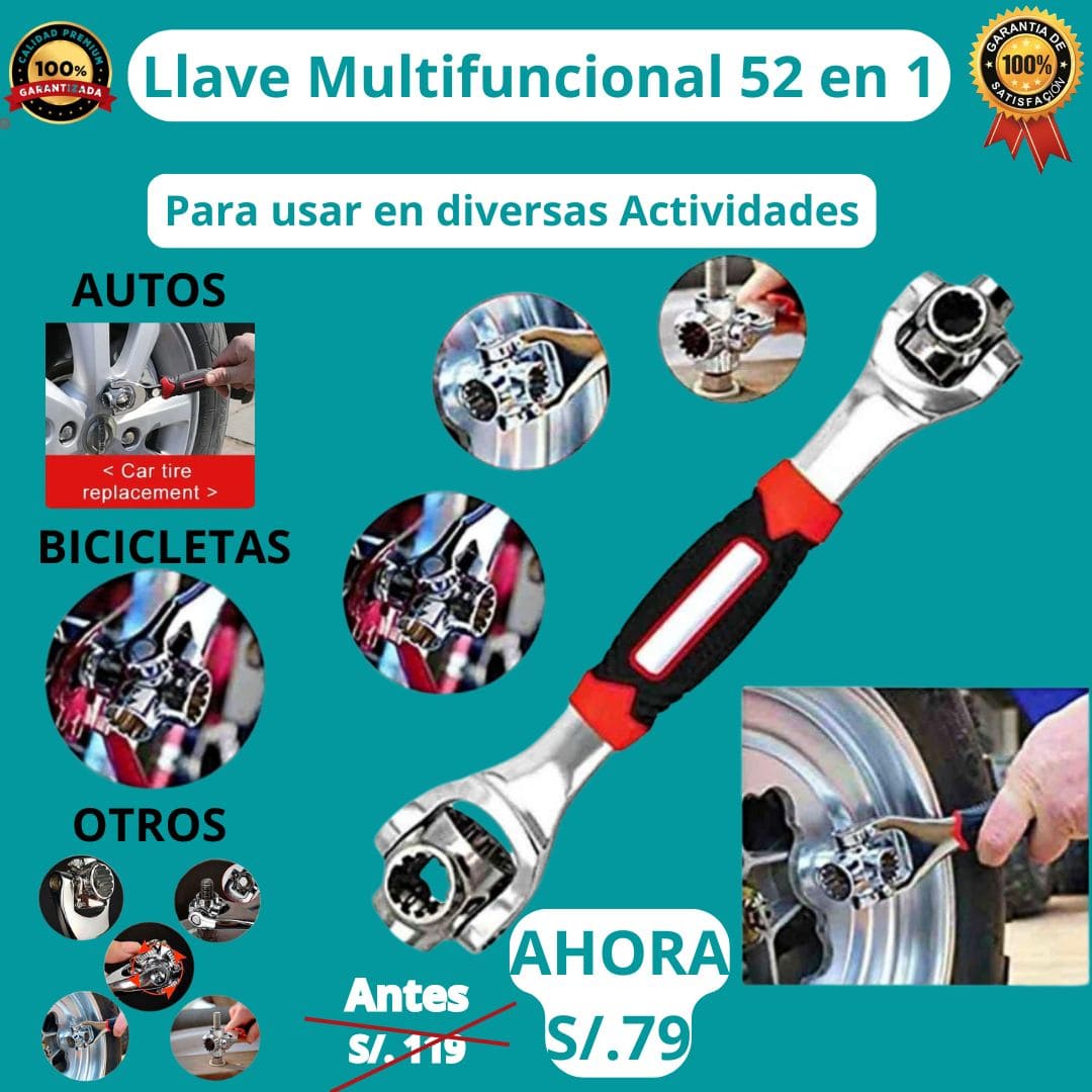 Llave universal Multifuncional   48 en 1