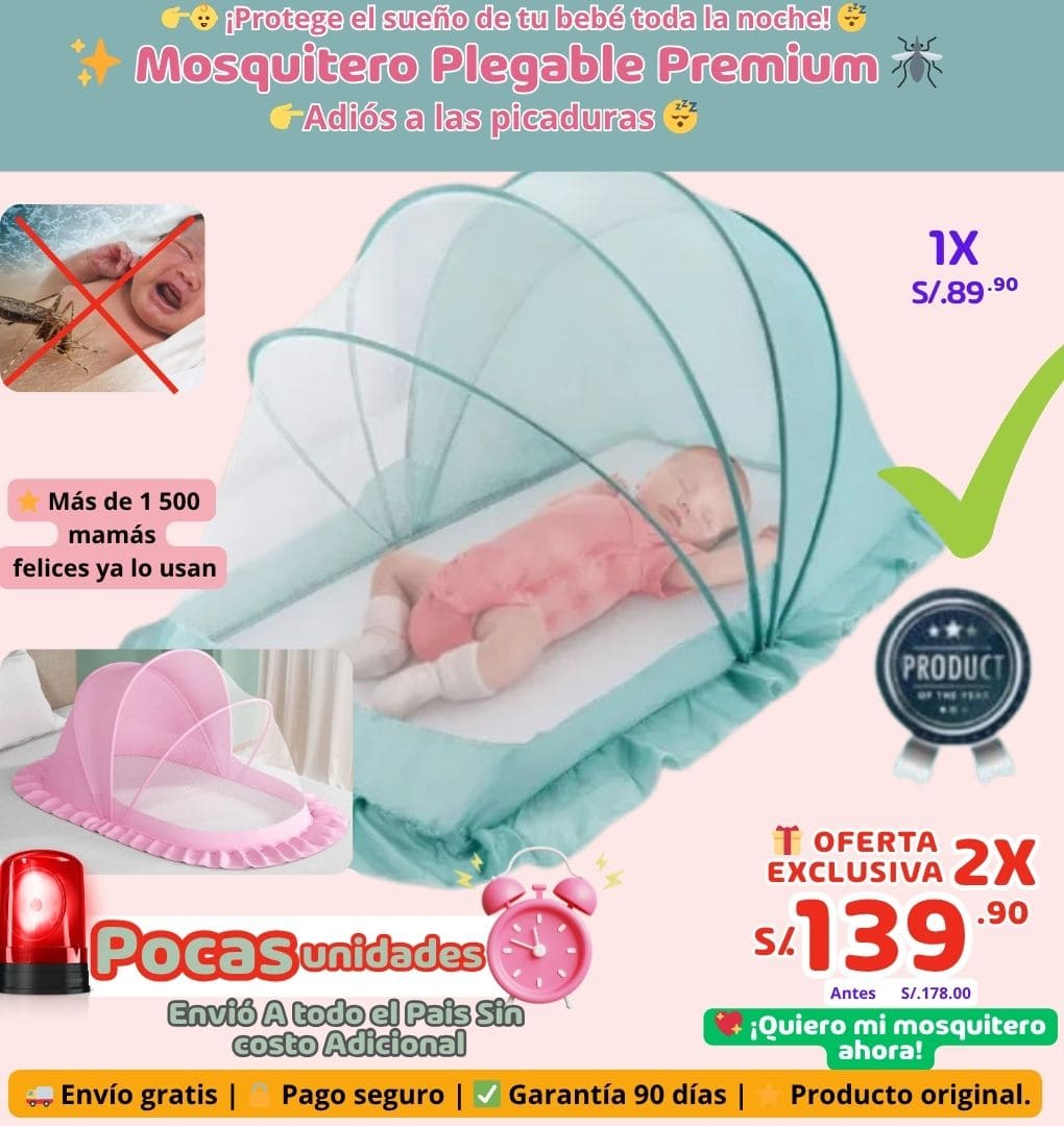 🛏️🔥 La mosquitera que TODAS las mamás están buscando